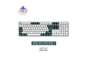 Tastatur - Keychron Q6 HE 100% Knob Wireless Tri-Mode QMK - Gateron 2.0 Magnetic Switch - Shell White - Gamingtastatur - Nordisk - Hvit - Q6H-P1-BO