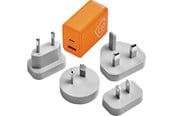 Fritid & Reise - Go Travel Världsomspännande USB-A & USB-C GaN-laddare 65W - 5016326101906