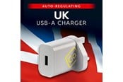 Fritid & Reise - Go Travel USB-A-laddare från Storbritannien (2.4A) - 5016326100282