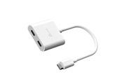 USB - j5create USB-C to Dual USB-C with Video or Power Delivery - JCA164-N