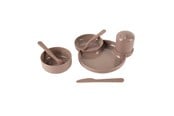 Babyleker - Dantoy - Children's Tableware Mocha 7-piece. - 6200