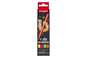 Skrive- & Tegneverktøy - Bruynzeel - Highlighters Narrow Set 4 Colors - 60283504
