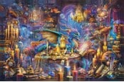 Puslespill - Ravensburger Dragon's Library - 12001418