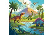 Puslespill - Ravensburger Dinosaurs, 44pc Wooden Puzzle - 12004084