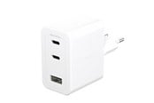 Mobil - Adaptere og ladere - empower by PanzerGlass Turbo 70W Multiple Charger incl. 2 x USB-C + USB-A | EU Plug | Silver White - EM31479