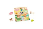 Puslespill - Classic World Wooden Puzzle Animal Puzzle 10 pcs. Tre - 40070