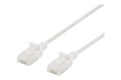 Nettverkskabel - Deltaco patch cable - 3 m - white - Hvit - 3m - UUTP-1058
