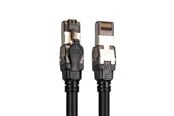 Nettverkskabel - DIGITUS CAT 8.1 S-FTP Patch Cord - 3m - Svart - 3m - DK-1843-030