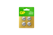 Batteri - GP Ultra Lithium coin cell CR2032, 4-pack - 103256