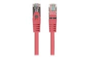 Nettverkskabel - Lanberg patch cable - 25 cm - red RAL 3017 - Rød - 0.25m - PCF6-20CC-0025-R