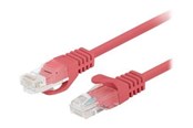 Nettverkskabel - Lanberg patch cable - 1.5 m - red RAL 3017 - Rød - 1m - PCU6-20CC-0150-R
