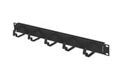 Rackskap - Lanberg AK-1701-B - 1U - Cable Management Panel - AK-1701-B