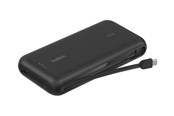 Nødlader - Belkin BoostCharge power bank - with integrated cable - 2 x USB-C USB - 30 Watt Nødlader - Svart - 20000 mAh - BPB024HQBK