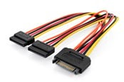 Strømkabel (intern) - DIGITUS Internal SATA Y-power Supply Cable - AK-430405-003-M