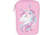 Skoleutstyr - Tinka PENCILCASE DUBBLE UNICORN ROSA  COOL SCHOOL - 8-804713