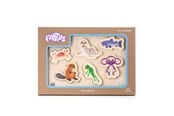 Puslespill - Fantorangen & Fantus WOODEN PUZZLE 6 BRICKS WATER ANIMALS - 62-112071