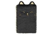 Skoleutstyr - Tinka NOTEBOOK PLUSH CAT BLACK A5 - 8-801099