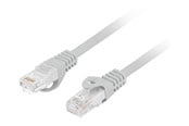 Nettverkskabel - Lanberg patch cable - 50 cm - grey RAL 7035 - Grå - 0.5m - PCF6-20CC-0050-S