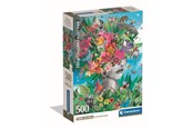 Puslespill - Clementoni Jigsaw Puzzle Head in the Jungle 500pcs. Gulv - 35600