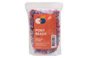Kreative leker - Colorations - Pony Beads Glitter 6x9 mm 1000pcs. - 43BL05