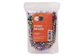 Kreative leker - Colorations - Pony Beads Metallic 6x9 mm 1000pcs. - 43BL01