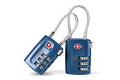 Fritid & Reise - Go Travel TSA-lås, 2-pack med stålwire - 5016326102200