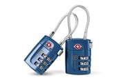 Fritid & Reise - Go Travel TSA-lås, 2-pack med stålwire - 5016326102200