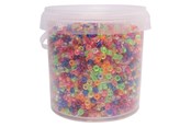 Kreative leker - Colorations - Small Pony Beads - Transparent 4 x 6 mm 500 gr. - 43BL17