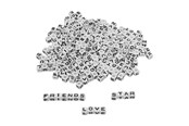 Kreative leker - Colorations - Alphabet Beads 7mm 300pcs. - 43BL07