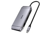 USB-hub - Choetech 9-in-1 4K HDMI 100W PD and USB 3.0 USB-C Hub Gray USB-hub - USB 3.0 - 9 porter - Grå - HUB-M15