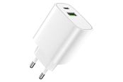Mobil - Adaptere og ladere - Forever 20W USB-C PD & QC Wall Charger White - GSM113213