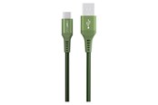 USB - GreyLime Braided USB-A to USB-C Cable Green 0.5 m - C21AC05M03