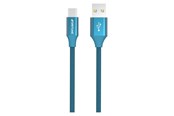 USB - GreyLime Braided USB-A to USB-C Cable Blue 1 m - C21AC1M01