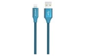 USB - GreyLime Braided USB-A to MFi Lightning Cable Blue 1 m - C21AL1M01