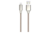 USB - GreyLime Braided USB-A to MFi Lightning Cable Beige 1 m - C21AL1M02