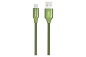 USB - GreyLime Braided USB-A to MFi Lightning Cable Green 2 m - C21AL2M03