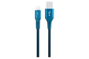 USB - GreyLime Braided USB-A to Lightning Cable Blue 3 m - C21AL3M01