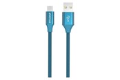 USB - GreyLime Braided USB-A to Micro USB Cable Blue 1 m - C21AM1M01