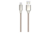 USB - GreyLime Braided USB-A to Micro USB Cable Beige 1 m - C21AM1M02