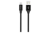 USB - GreyLime Braided USB-A to Micro USB Cable Black 1 m - C21AM1M04