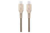 USB - GreyLime Braided USB-C to USB-C 60W Cable Beige 0.5 m - C21C60C05M02