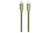 USB - GreyLime Braided USB-C to USB-C 60W Cable Green 2 m - C21C60C2M03