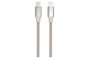 USB - GreyLime Braided USB-C to USB-C Cable Beige 2 m - C21CC2M02