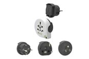 Strømkabel (ekstern) - Q2Power Qplux World 3in1 Rejseadapter - 2,200110