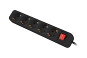 Strømkabel (ekstern) - Lanberg PS1-05F-0300-BK - power strip - 2500 Watt - PS1-05F-0300-BK