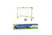 Fotball & Ballspill - Masen Toys Fodboldmål m/bold & pumpe blå/grøn 80x60x40cm - 13159