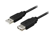 USB - Deltaco USB2-102S - USB extension cable - USB to USB - 20 cm - USB2-102S
