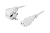 Strømkabel (intern) - Deltaco - power cable - power CEE 7/7 to power IEC 60320 C13 - 20 cm - DEL-109V-20
