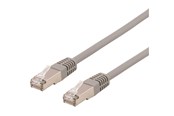 Nettverkskabel - Deltaco STP-63AU - patch cable - 3 m - grey - Grå - 3m - STP-63AU