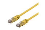 Nettverkskabel - Deltaco SFTP-60GLAH - patch cable - 50 cm - yellow - Gul - 0.5 meter - SFTP-60GLAH